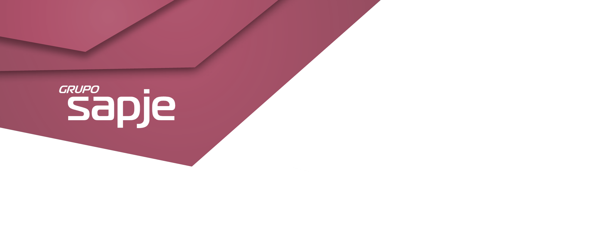 Cabecera con logo del grupo SAPJE púrpura