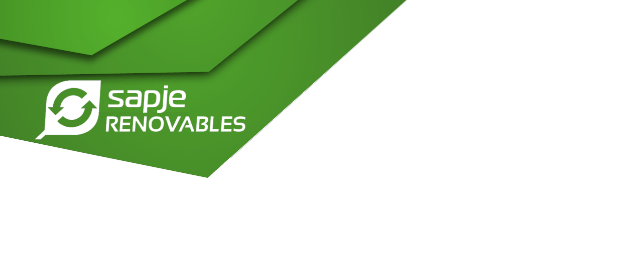 Cabecera con logo del SAPJERENOVABLES verde